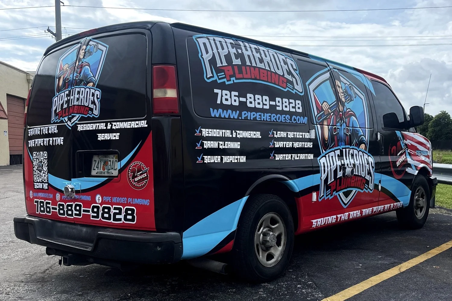 Pipe Heroes plumbing job site